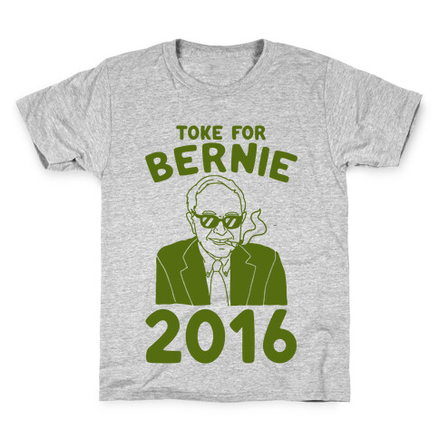 Toke For Bernie 2016 Kids T-Shirt