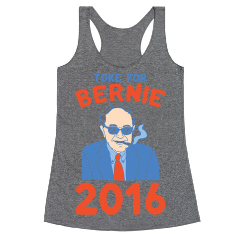 Toke For Bernie 2016 Racerback Tank Top