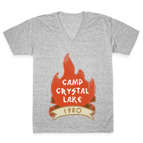 Crystal Lake Summer Camp V-Neck Tee Shirt