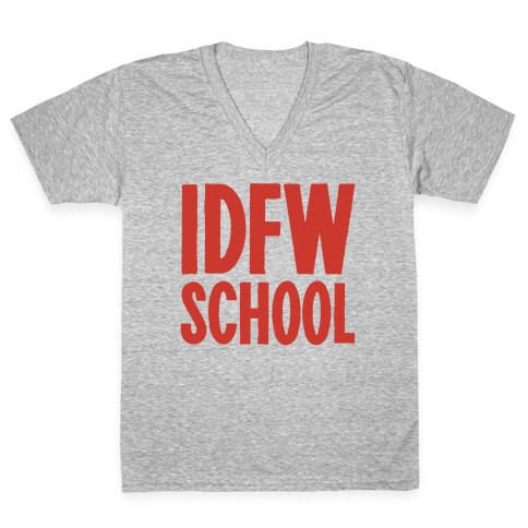 IDFW School V-Neck Tee Shirt