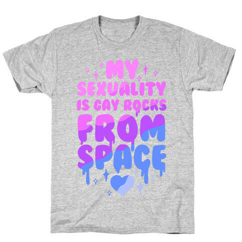 My Sexuality Is Gay Rocks From Space T-Shirt