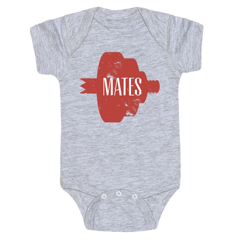 Mates half (red) Baby One-Piece