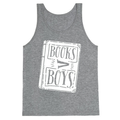 Books Greater Than Boys Tank Top