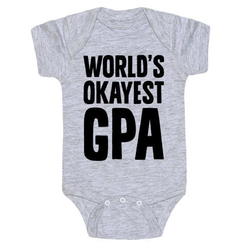 World's Okayest GPA Baby One-Piece