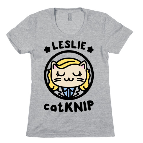 Leslie Catknip Womens T-Shirt
