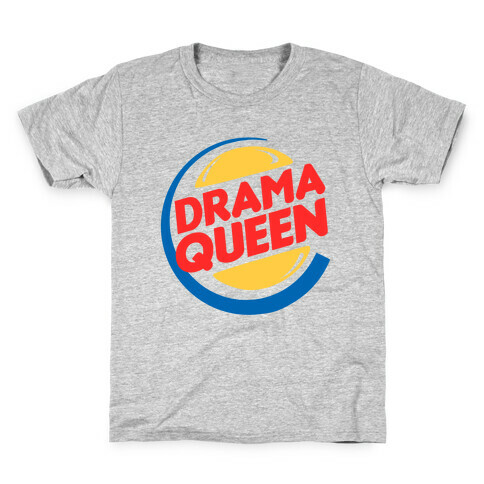 Drama Queen Burger Parody Kids T-Shirt
