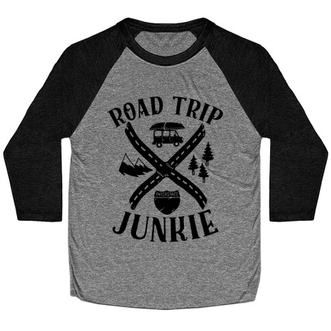 Road Trip Junkie Baseball Tee