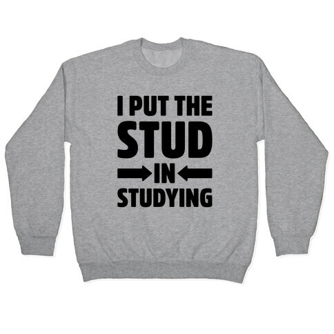 I Put The Stud In Studying Pullover