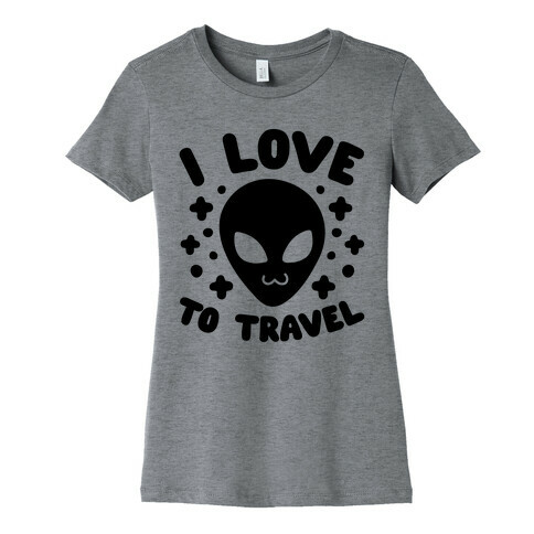 I Love To Travel Womens T-Shirt