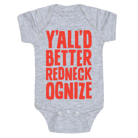 Redneckognize Baby One-Piece