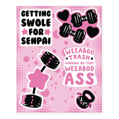 Weeaboo Workout  Stickers and Decal Sheet