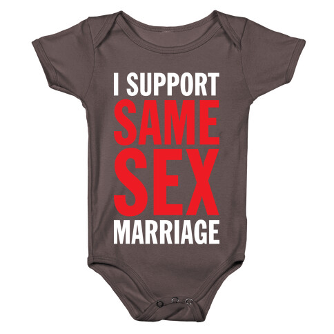 I Support Same Sex Marriage (Tank) Baby One-Piece