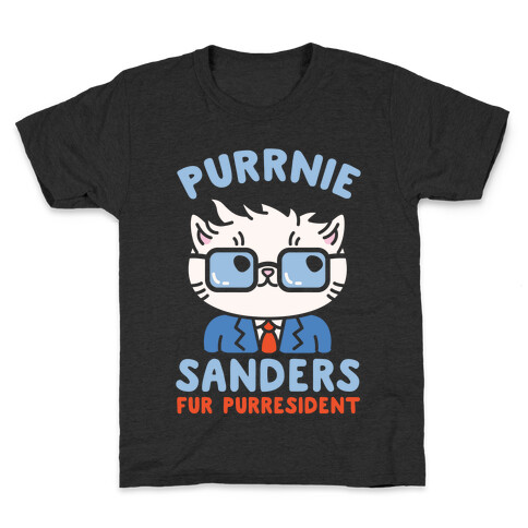 Purrnie Sanders Fur Purresident Kids T-Shirt