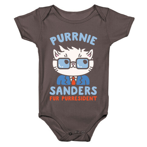 Purrnie Sanders Fur Purresident Baby One-Piece