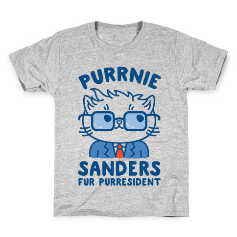 Purrnie Sanders Fur Purresident Kids T-Shirt