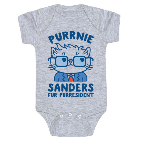 Purrnie Sanders Fur Purresident Baby One-Piece