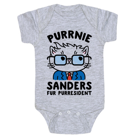 Purrnie Sanders Fur Purresident Baby One-Piece