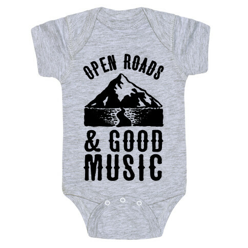 Open Roads and Good Music Baby One-Piece