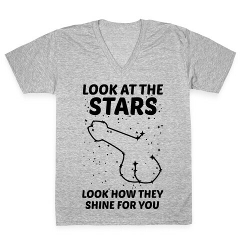 Penis Constellation V-Neck Tee Shirt
