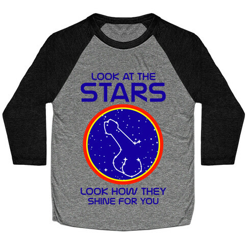 Penis Constellation Baseball Tee