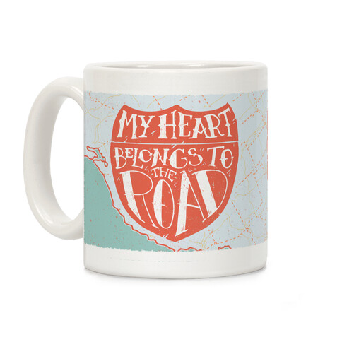 My Heart Belongs to the Road Coffee Mug