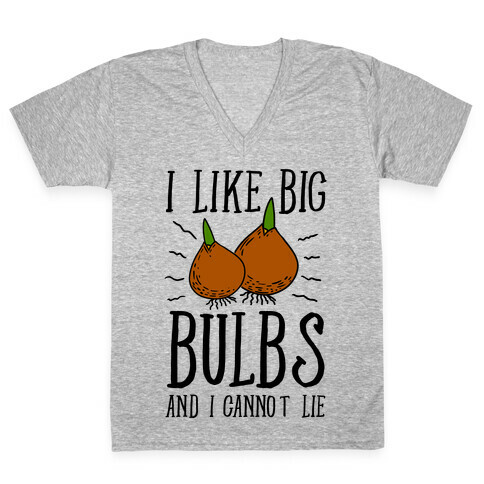 I Like Big Bulbs and I Cannot Lie V-Neck Tee Shirt
