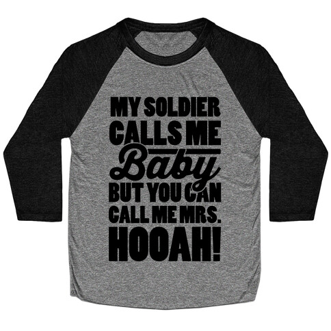 You Can Call Me Mrs. Hooah Baseball Tee