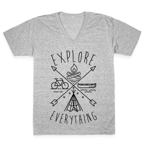 Explore Everything V-Neck Tee Shirt