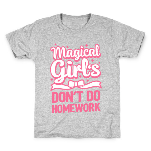 Magical Girl's Don't Do Homework Kids T-Shirt