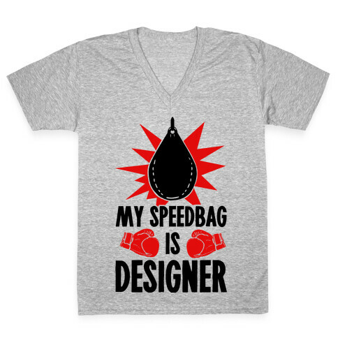 My Speedbag is Designer V-Neck Tee Shirt