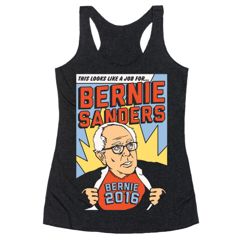 Super Hero Bernie Sanders 2016 Racerback Tank Top