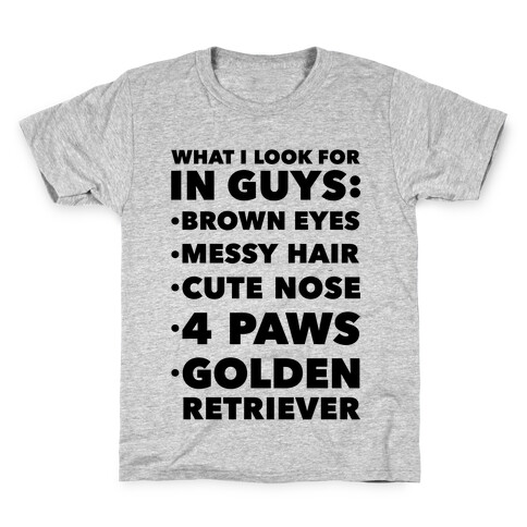 Golden Retriever Kids T-Shirt