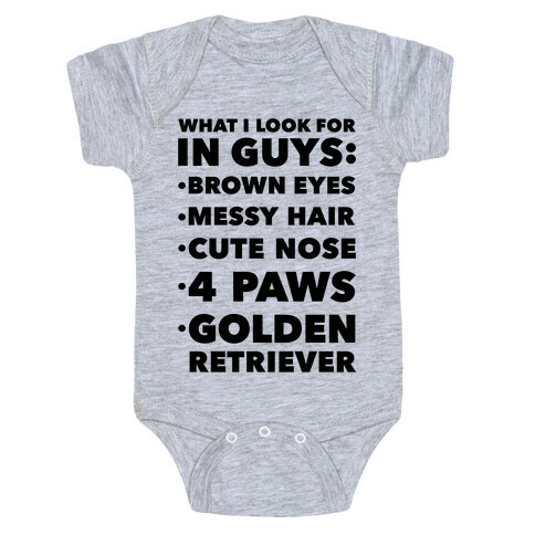 Golden Retriever Baby One-Piece