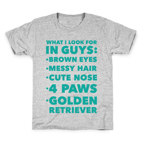 Golden Retriever Kids T-Shirt