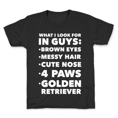 Golden Retriever Kids T-Shirt