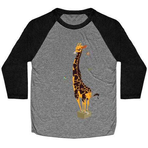 Stand Tall Giraffe Baseball Tee