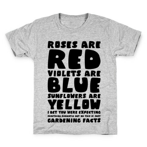 Gardening Facts Kids T-Shirt