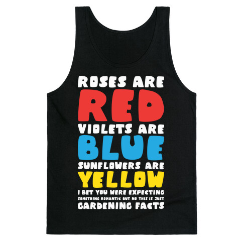 Gardening Facts Tank Top