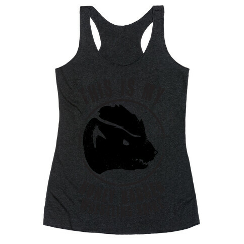 This Is My Honey Badger Wrestling Shirt Racerback Tank Top