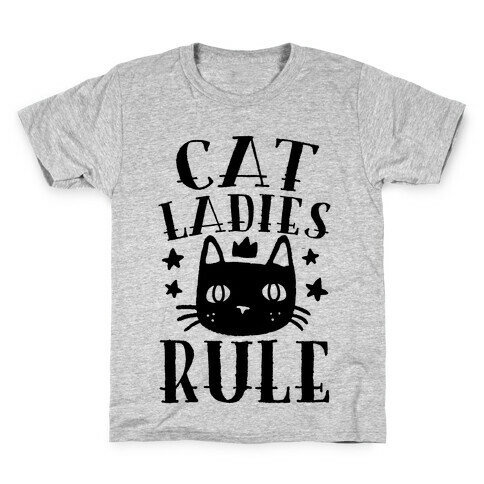 Cat Ladies Rule Kids T-Shirt