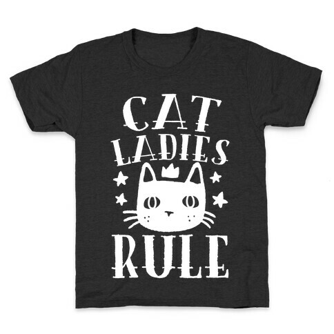Cat Ladies Rule Kids T-Shirt