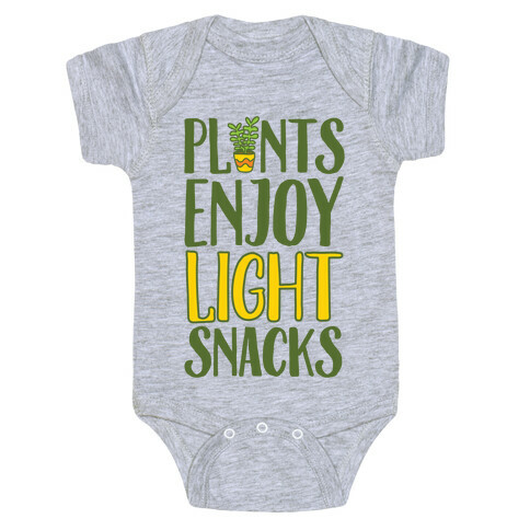Plants Enjoy Light Snacks Baby One-Piece
