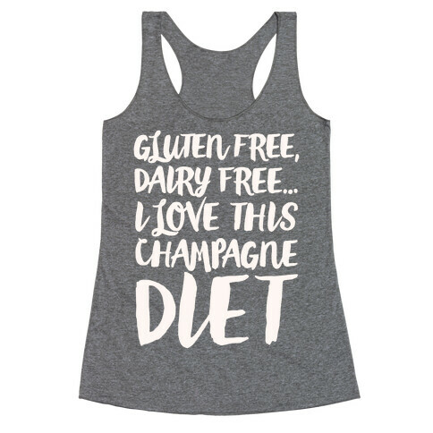 Champagne Diet Racerback Tank Top