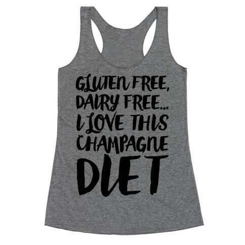 Champagne Diet Racerback Tank Top