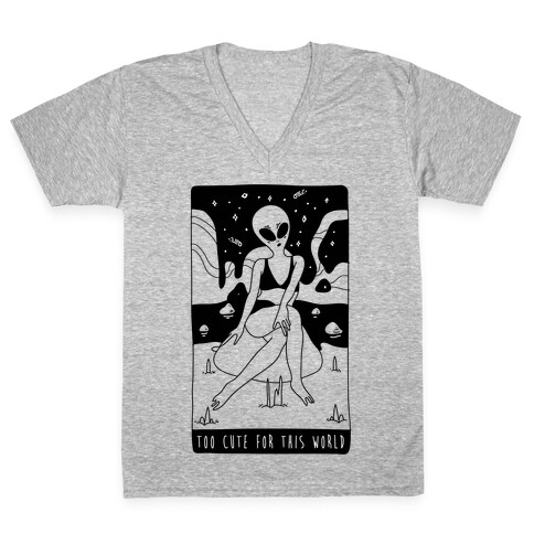 Too Cute For This World V-Neck Tee Shirt