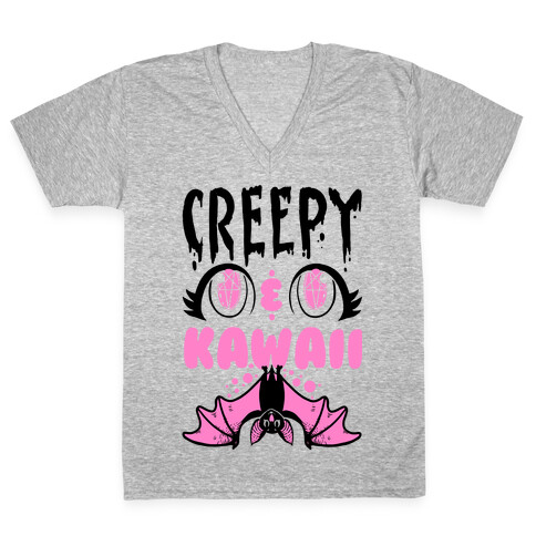 Creepy and Kawaii V-Neck Tee Shirt