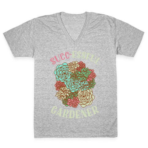 Succ-essful Gardener V-Neck Tee Shirt