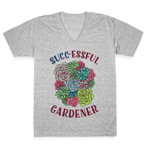 Succ-essful Gardener V-Neck Tee Shirt