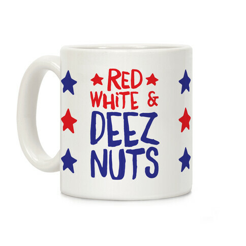 Red White & Deez Nuts Coffee Mug