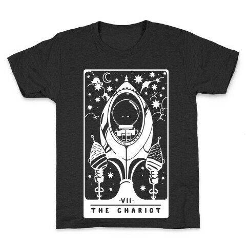 The Chariot Space Rocket Tarot Card Kids T-Shirt